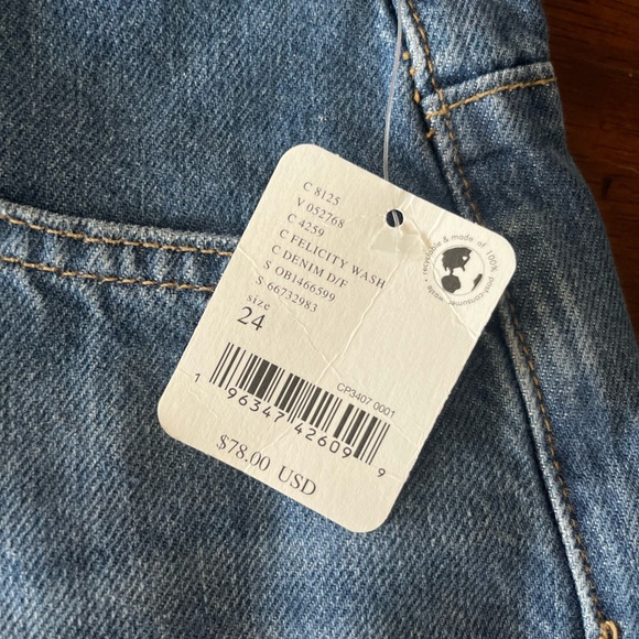 NWT Free People Jean Shorts - Picture 4 of 5